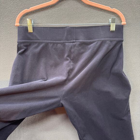 Lands End Starfish Crop Pants Womens M 10-12 Black Casual Lounge Comfy - Picture 5 of 13